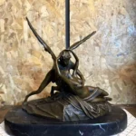 Bronze Eros & Psyche Statue Classical Greek Mythology Sculpture Home Decor