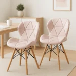 MOF Set of 2 Modern Upholstered Dining Chairs